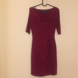burgundy Ralph Lauren dress